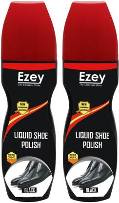 Ezey (Set of 2 Pcs) Synthetic Leather, Leather, Patent Leather Shoe Liquid Polish