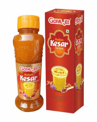 Gopaljee Badam Kesar Fruit Syrup Almond