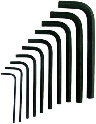 Inditrust Allen key set 10pc set hex key set Size 1.5 to 10 Allen Key Set