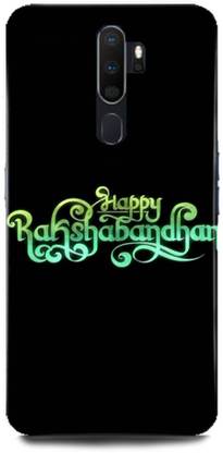 FIKORA Back Cover for OPPO A9 2020/CPH1937 HAPPY RAKSHA BANDHAN PRINTED