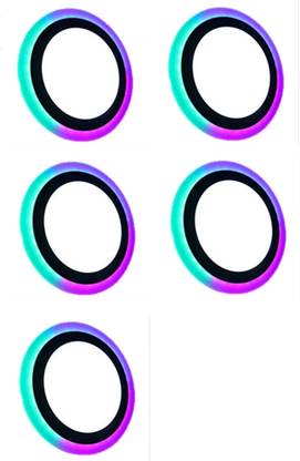 D'Mak 5 Watt White+Multi Color Round LED Panel Light Side 3D Effect Light ( Pack Of 05 ) Recessed Ceiling Lamp