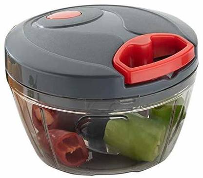 Craftale Manual Food Chopper, Compact & Powerful Hand Held Vegetable Chopper/Blender to Chop Fruits and Vegetables (Black) Vegetable Chopper