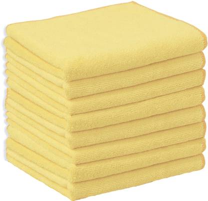 Flipkart SmartBuy Yellow,30cmX40cm,250GSM Wet and Dry Microfiber Cleaning Cloth