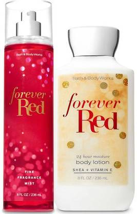Bath and Body Works Forever Red Body Lotion + Fine Fragrance Mist