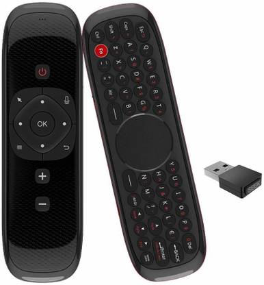 SEC W2 Voice Air Remote Mouse 2.4G Wireless Smart TV Remote Control Wireless Keyboard with Touchpad for Android TV Box/PC/Smart TV/Projector/All-in-one PC Bluetooth