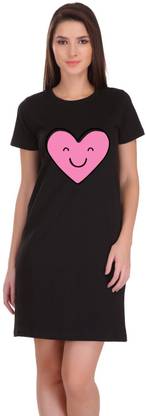 Women T Shirt Black Dress