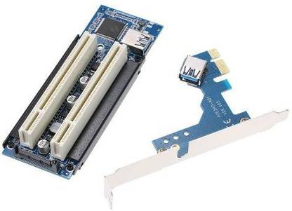 JOINER PCI-E to PCI Adapter Card PCI-E to Dual PCI Slot Expansion Card Support Capture Card/Sound Card/Golden Card PCI Internal Sound Card