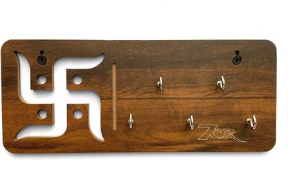 7CR Swastik-KH (WB) Wood Key Holder