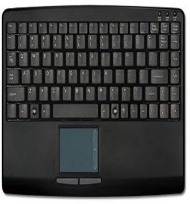 UProNex21 SlimTouch Mini USB Keyboard with Built-in Touchpad (AKB-410UB) Wireless Standard Desktop Keyboard