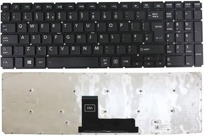 100% US Laptop Keyboard for Toshiba Satellite L50-B L50D-B L50DT-B L50T-B US Laptop Keyboard with C Shell EABLI00410 Black 