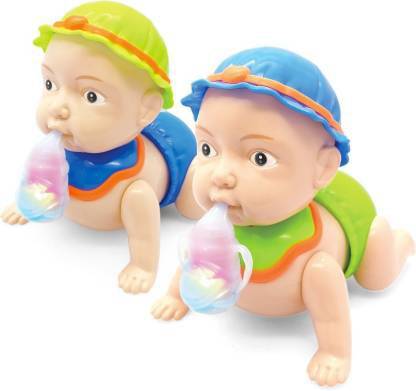 Kidz N Toys Naughty Baby Crawling Toy With Music And 3D Lights