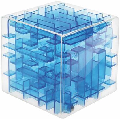 Toy Arena 3D Maze Magic Cube Transparent Cube Puzzle Sequential Labyrinth Rolling Ball Game Learning Educational Toy