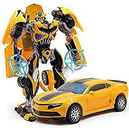 grv collection Robot to Car Converting Transformer Toy For Kids (Yellow)
