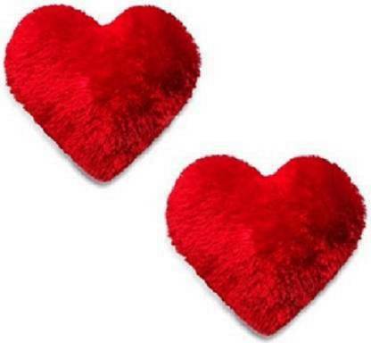 hasya big store Red Soft Cuddle Dil Set soft heart 2pc super quality dill  - 30 cm