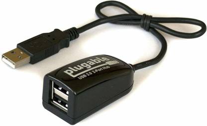 Plugable USB 2.0 2 Port Hub USB2-2PORT USB Cable