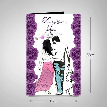 alwaysgift I'm Lucky you are mine Promise Day Greeting Card Greeting Card