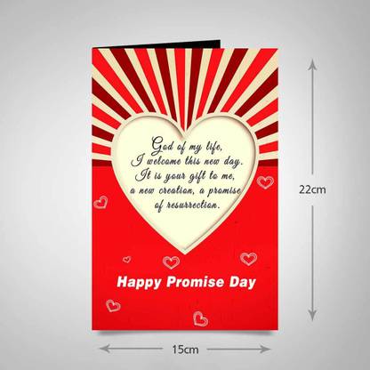 alwaysgift Heartful Promise Day Greeting Card Greeting Card