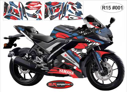 srgrafix YAMAHA R15 V3 Bike Fairing Kit