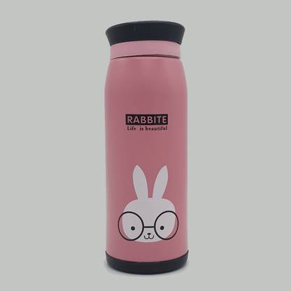 Mynyma Creative Rabbit Printed Thermos, Flask, Water Bottle For Children 500 ml Flask