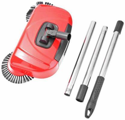 Deepa Multipurpose 360 Degree Rotating Brush Spin Hand Push Broom Sweeper Dust Collector Floor Surface Cleaning Mop Plastic Dry Broom
