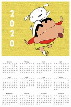 Allcarty Cartoon Calender 2020 Wall Calender 2020 Wall Calendar