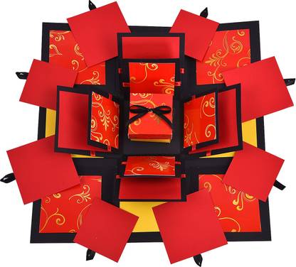 Gennies Handsel Gennies Handsel 3 Layered Delight Candy D.I.Y All occasion Explosion Box, Exploding Box Greeting Card