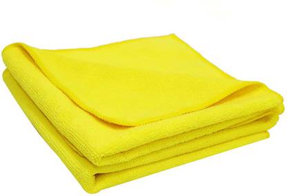 Flipkart SmartBuy Yellow,30X40CM,250GSM,PK2 Wet and Dry Microfiber Cleaning Cloth