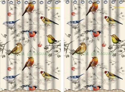 ARTSY HOME 275 cm (9 ft) Polyester Room Darkening Long Door Curtain (Pack Of 2)