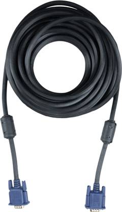 Rvike VGA Cable 5 m VGA Cable With Premium Blue Connectors Suitable with LCD, Monitor, PC, Computer, TV, Laptop.