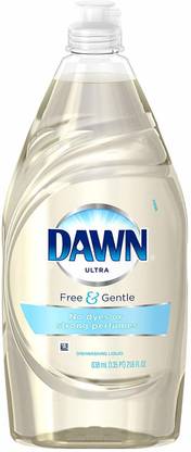 DAWN Ultra Pure Essentials Dishwashing Liquid, Clear/Straw color Dishwashing Detergent