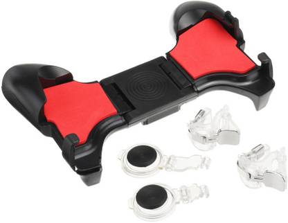 HighBoy HOT SALE 5 in 1 For Mobile Gamepad Controller Shooter Gaming Button Handle Game Pad Stent Trigger with L1 R1 Fire Shooter Buttons 2 Joystick +2 Trigger+1 Gamepad 5-in-1 for Android Smartphone  Gaming Accessory Kit