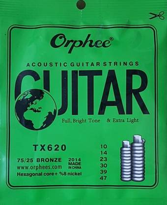Inditrust Acoustic Orphee Acoustic TX620 75/25 Guitar String normal light Guitar String