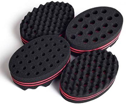 Be Bigeddie 4 Pcs Varied Hair Sponges, Curl Sponge For Men, Twist Sponges, Sponge Brush For Afro Curl, Dreadlock Sponge(Blend)