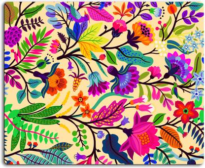 DAMDAM Floral design Mousepad| Designer Mousepad | Printed-7 Non Slip Base Mousepad