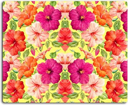 DAMDAM Floral design Mousepad| Designer Mousepad | Printed-29 Non Slip Base Mousepad