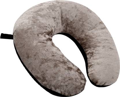 KUBER INDUSTRIES Microfibre Solid Travel Pillow Pack of 1