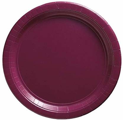 Amscan Big Party Pack Berry Red Paper Plates Dinner Plate
