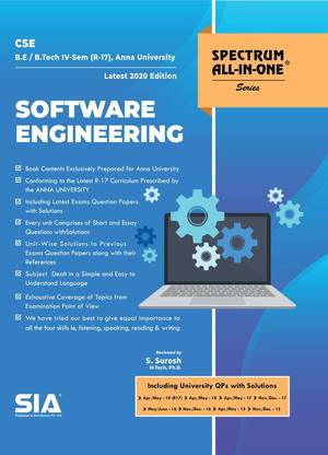 Software Engineering, B.E/B.Tech IV-Semester (R-17) (Anna University) Computer Science And Engineering (CSE) & IT, Latest 2020 Edition