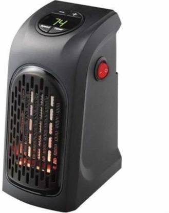 KITCHEN INDIA Portable Digital Electric Heater Fan Wall-Outlet Handy Air Warmer Blower Adjustable Timer Digital Display for Home/Office/Camper Fan Room Heater