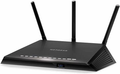 NETGEAR  Nighthawk Smart WiFi Router (R6700) - AC1750 Wireless Speed  4G Router 2.4 GHz 1750 Mbps Wifi Speed Dual Band External Antenna Ethernet (Cable Broadband)