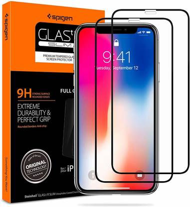 Spigen Tempered Glass Guard for Apple iPhone XR pack 2