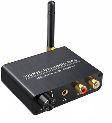 microware Digital to Analog Audio Converter with Bluetooth Receiver Built-in DAC Chip Bluetooth Version 5.0 Lossless Stable Signal Transmission Media Streaming Device