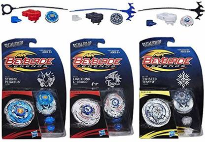 Beyblade Legends Twisted Tempo, Storm Pegasus and Lightning L-Drago Top Set
