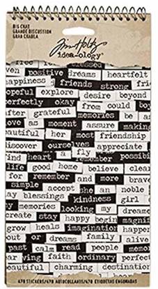 Tim Holtz Idea-ology 20.955 cm Big Chat Stickers  Removable Sticker