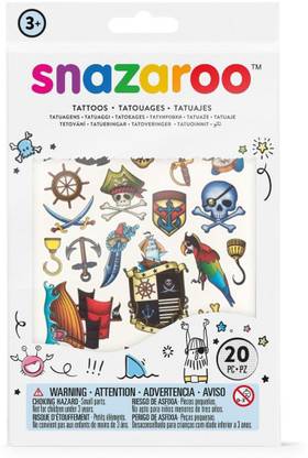 Snazaroo Temporary Tattoos - Adventure (Boys) - Set of 20