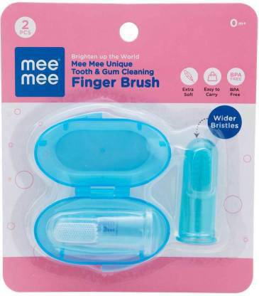 MeeMee FINGER BRUSH WITH STORAGE CASE Ultra Soft Toothbrush