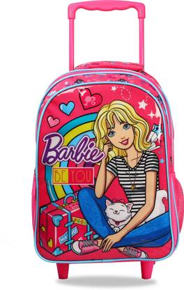 BARBIE With Pet Trolley Bag (Primary 1st-4th Std) School Bag