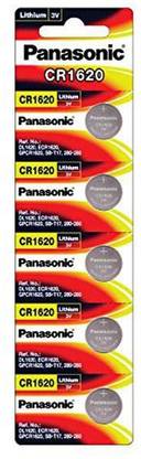 Panasonic CR-1620/5BE Lithium Coin  - Pack of 5  Battery