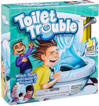 Chocozone Exciting Toilet Trouble Game with Flushing Sounds & Water Toys for 5 years old Party & Fun Board Game