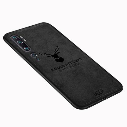 kinshu Back Cover for Xiaomi Redmi Note 10 Pro | Deer Pattern Cloth Texture Leather Finish Soft Fabric Hybrid Case